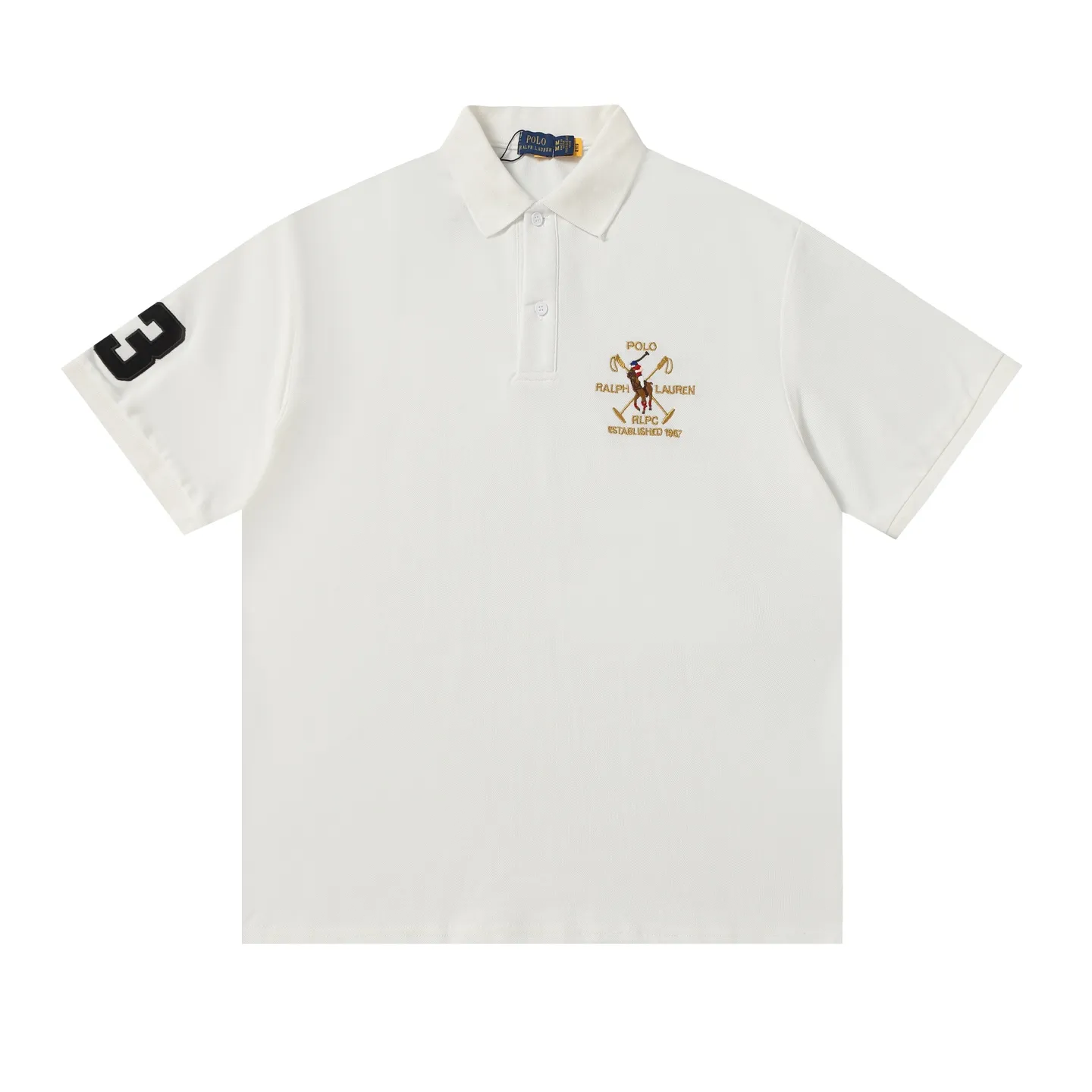 P156 Style number: A015 [Ralph Lauren classic letter logo embroidered Polo shirt] ✅250 grams of fine cotton pique fabric, custom-woven and dyed threads ✅Original stickers Scan the QR code to enter the official website ✅Large version, loose and stylish, can wear up to 210 pounds Color: black, white, navy, blue, sky blue, dark gray, floral gray Size: S-XL